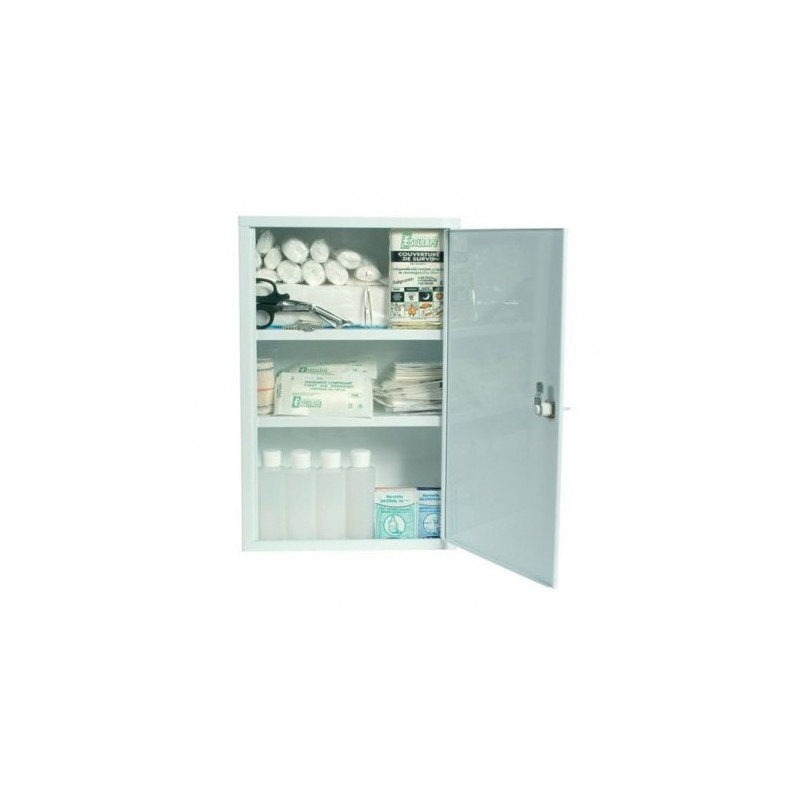 Armoire premiers secours & pharmacie pour 10 personnes