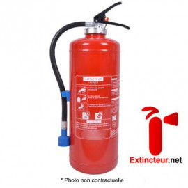 Extincteur 9l Eau+Additif AB NF avec pression auxiliaire