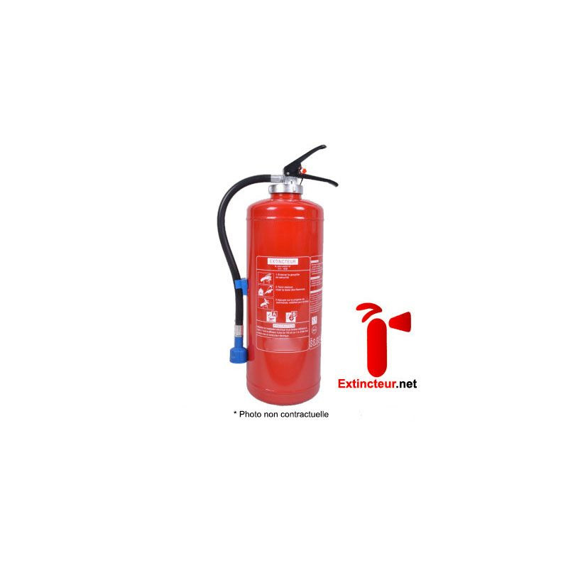 Extincteur 9l Eau+Additif AB NF avec pression auxiliaire