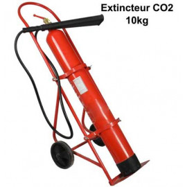 Extincteurs CO2 10KG sur chariot mobile