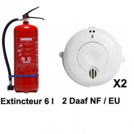 Kit de sécurité incendie DAAF + Extincteur