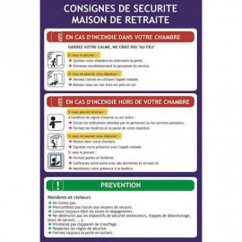 Consignes et instruction de sécurité pour Maison de retraite et EHPAD