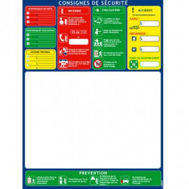 Fond plexiglas pour plan d'évacuation