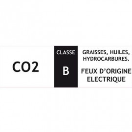 Extincteur Co2 5 kg NF - Feux classe B - Prozon