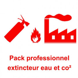 Pack extincteur professionnel EAU et CO2